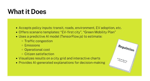 Urban Policy Simulator ( AI-Driven City Planning ) – screenshot 3