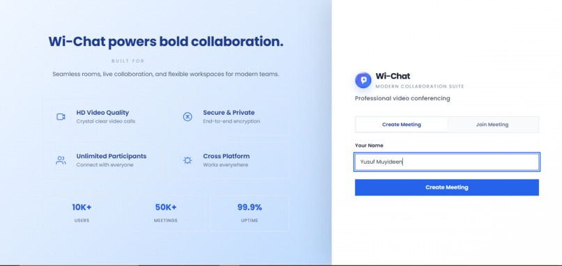 Wi-Chat – screenshot 2