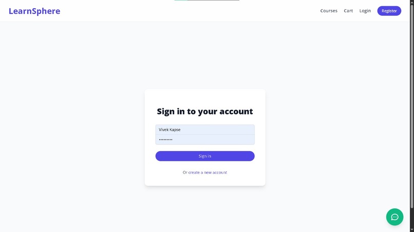 LearnSphere – Course Selling Platform (Prototype) – screenshot 2