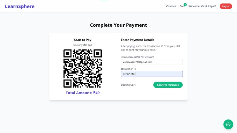 LearnSphere – Course Selling Platform (Prototype) – screenshot 4