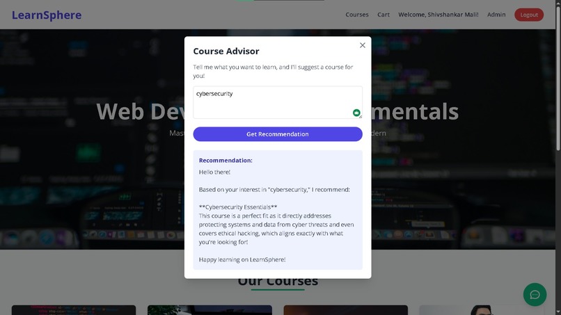 LearnSphere – Course Selling Platform (Prototype) – screenshot 1