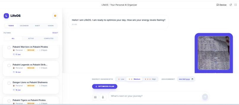 LifeOS – screenshot 3