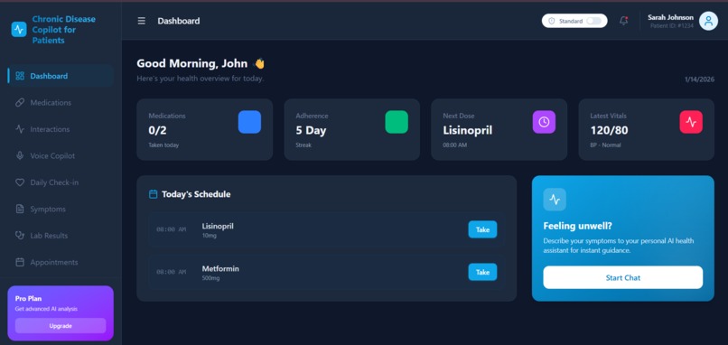 Chronic Disease Copilot for Patients – screenshot 1