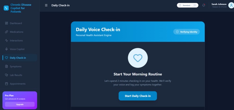 Chronic Disease Copilot for Patients – screenshot 2
