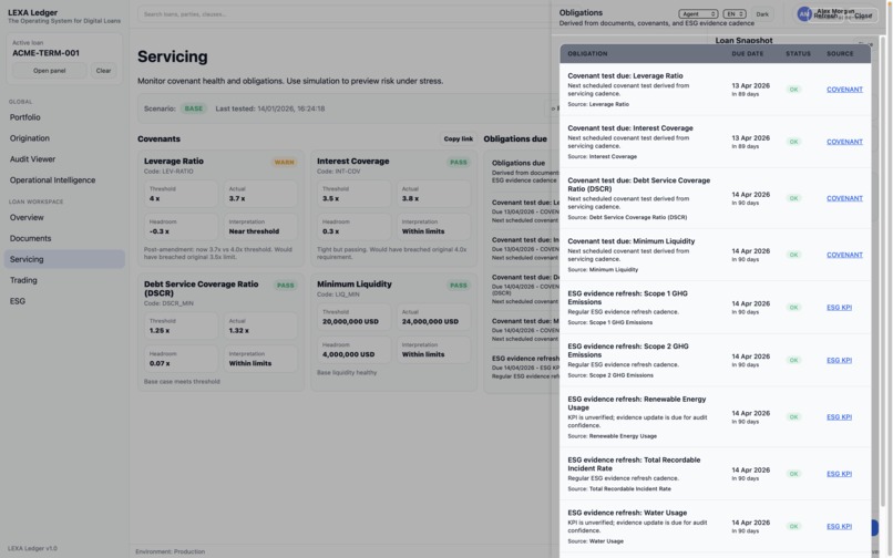 LEXA Ledger – The Operating System for Digital Loans – screenshot 16