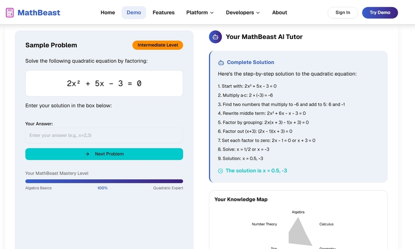 MathBeast: Where Mathematics Meets Mastery (INFO HUNTER) – screenshot 3