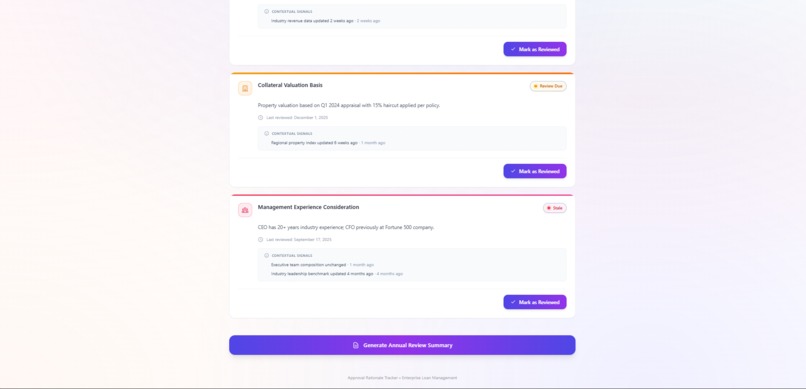 Approval Rationale Tracker (ART) – screenshot 2