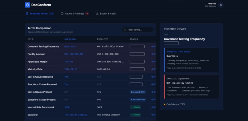 DocConform – screenshot 4