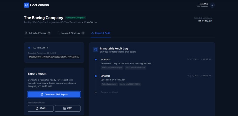 DocConform – screenshot 6