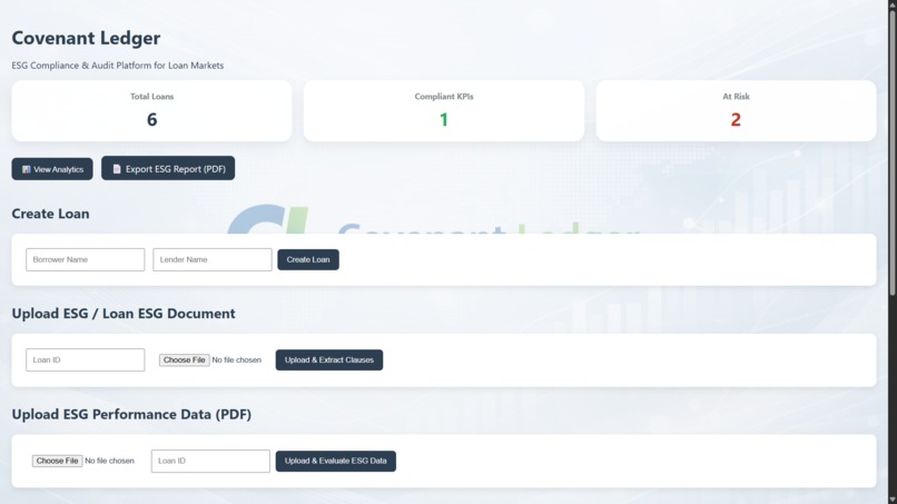ConvenantLedger – screenshot 1