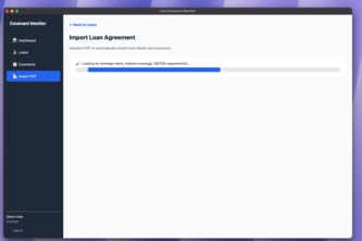 Live covenant monitoring