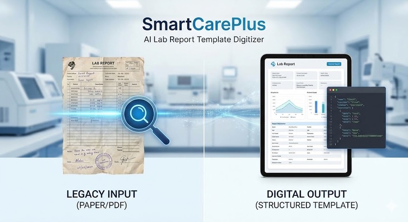 SmartCarePlus – AI Lab Report Template Digitizer – screenshot 1