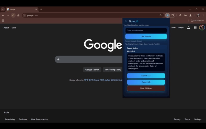 Notelift – screenshot 1