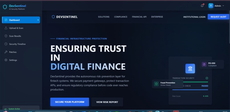 DevSentinel AI – screenshot 1
