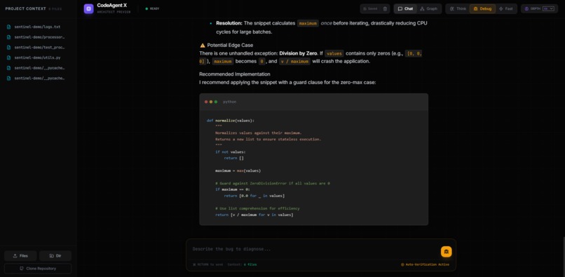 CodeAgent X – screenshot 1