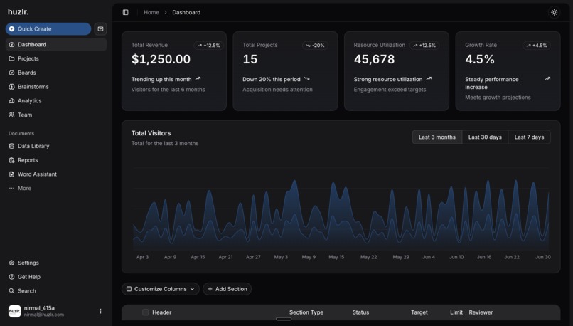 huzlr – screenshot 1