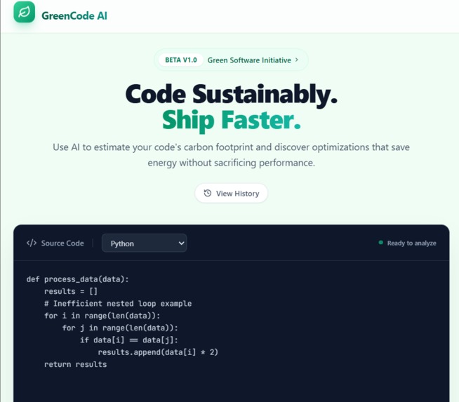 GreenCode-Ai – screenshot 1