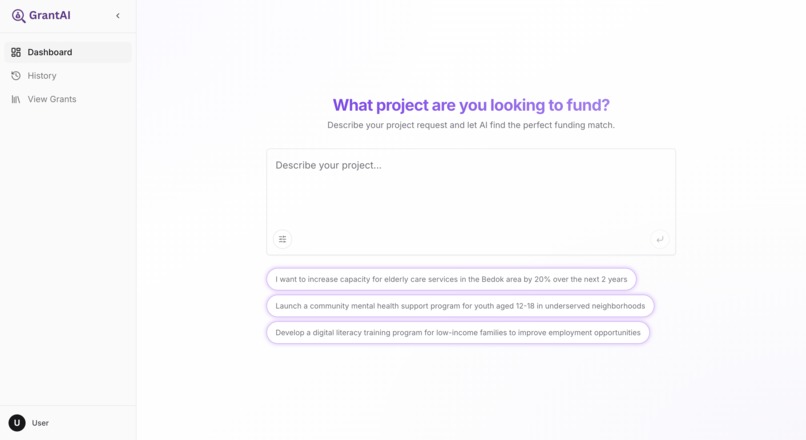 GrantAI – screenshot 1
