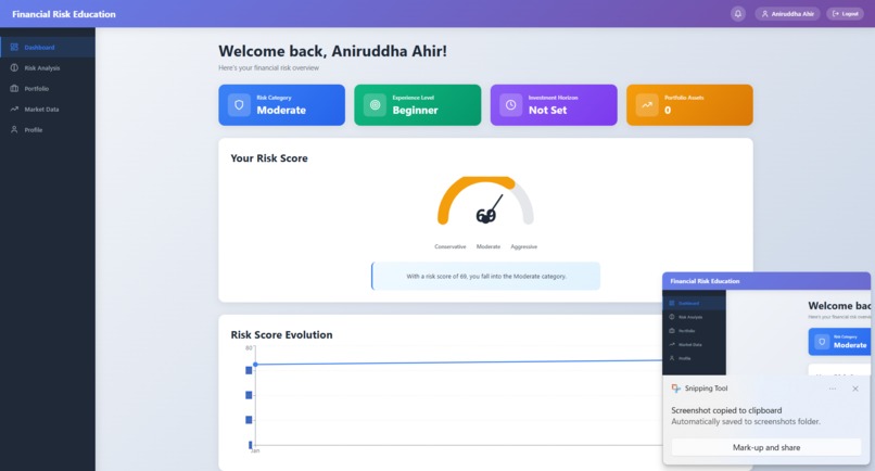 Financial Risk Education Platform – screenshot 5