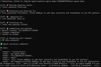 PR Agent:Autonomous Pull Request Generator with Verification