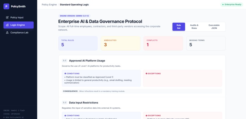 PolicySmith AI – screenshot 2