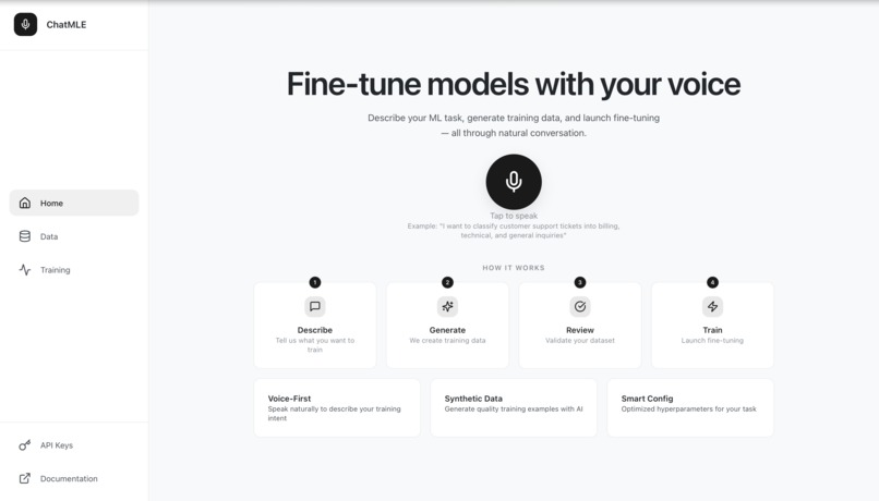 ChatMLE – screenshot 1