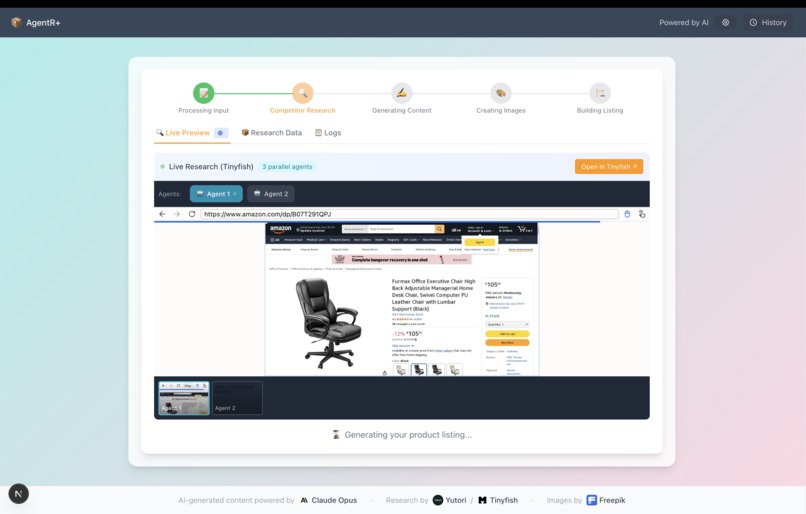 AgentR – screenshot 1