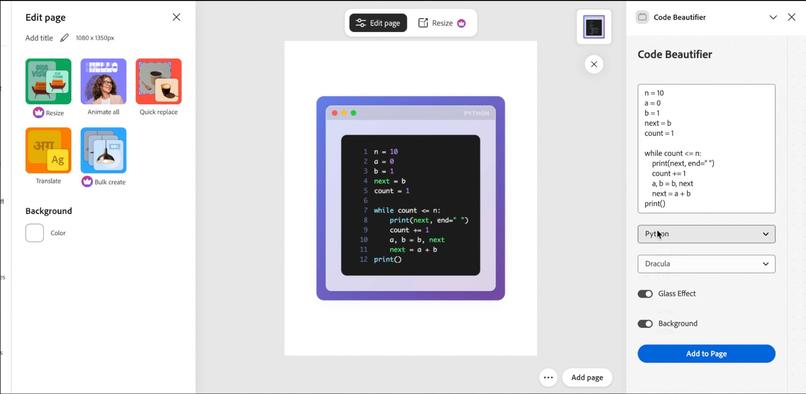 Code-Beautifier – screenshot 1