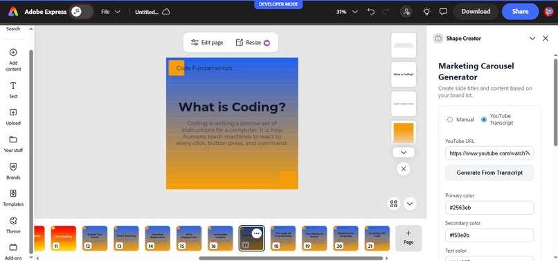 Marketer AI  – screenshot 2