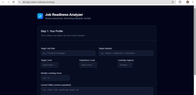 PathZero- AI Job Readiness Analyzer – screenshot 1