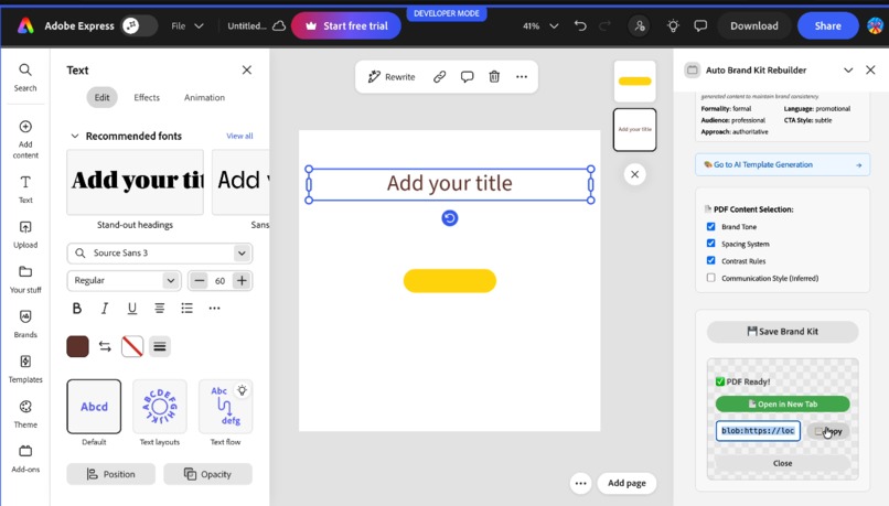 BrandCap.AI : Design faster, stay on brand. – screenshot 1