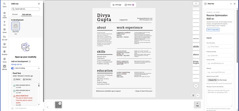 Resumify – screenshot 1