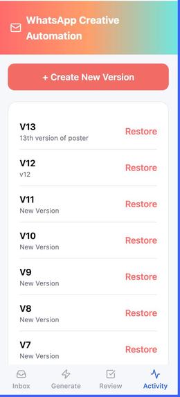 WhatsApp Creative Automation – screenshot 6
