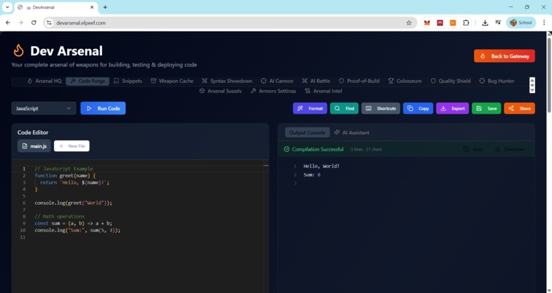 Dev Arsenal – screenshot 3