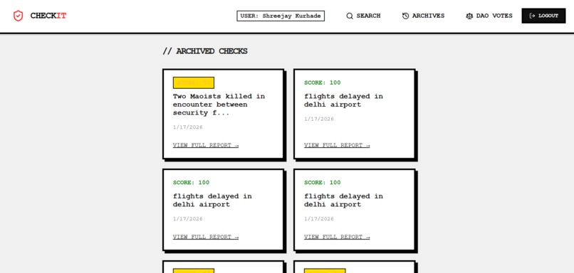 CheckIT – screenshot 2