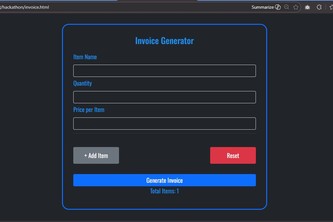 Simple Invoice System