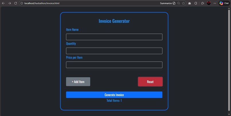 Simple Invoice System – screenshot 7