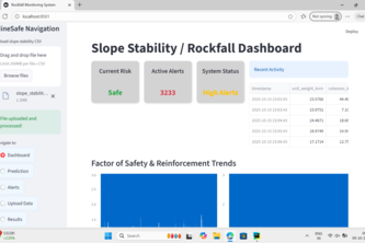 AI-Based Rockfall Prediction & Alert System in Open Pit Mine