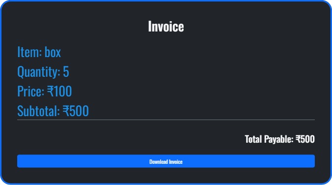Simple Invoice System – screenshot 8