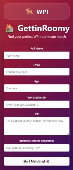 Gettin Roomy with WPI – screenshot 1
