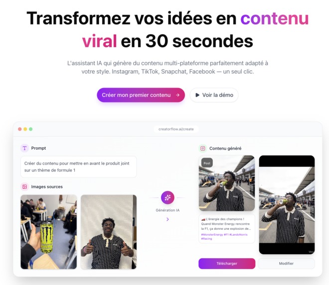 CREATORFLOW AI – screenshot 1