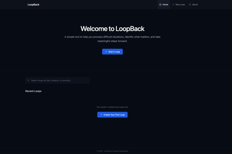LoopBack - Reflect. Decide. Move Forward. – screenshot 1