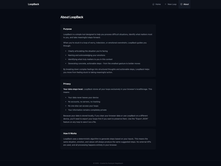 LoopBack - Reflect. Decide. Move Forward. – screenshot 3