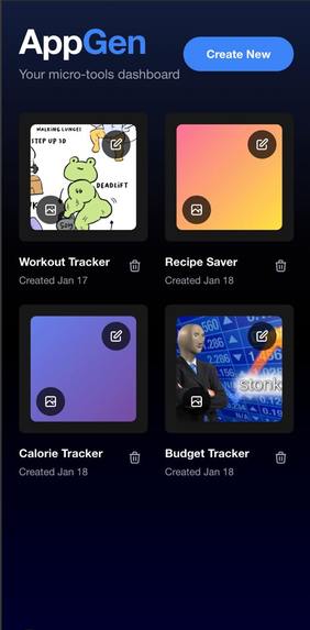 AppGen – screenshot 2