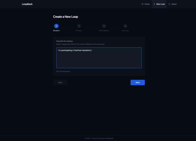 LoopBack - Reflect. Decide. Move Forward. – screenshot 4