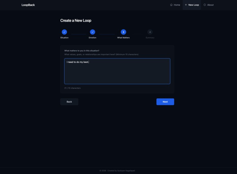 LoopBack - Reflect. Decide. Move Forward. – screenshot 6