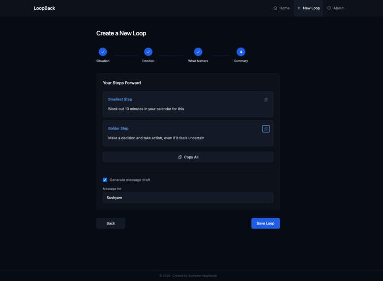 LoopBack - Reflect. Decide. Move Forward. – screenshot 7