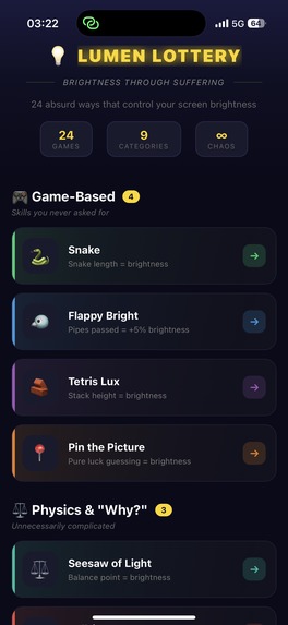 Lumen Lottery – screenshot 2