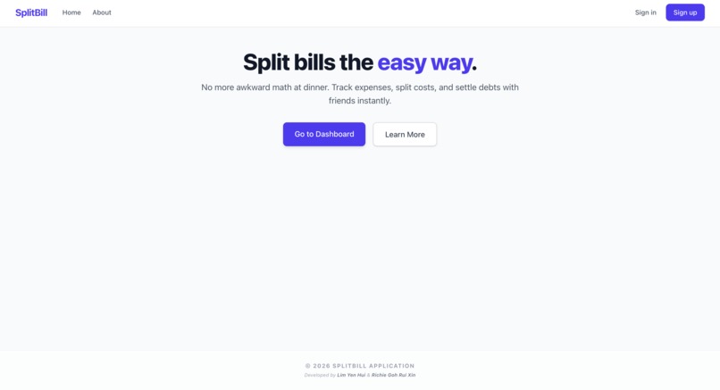 SplitBill – screenshot 1