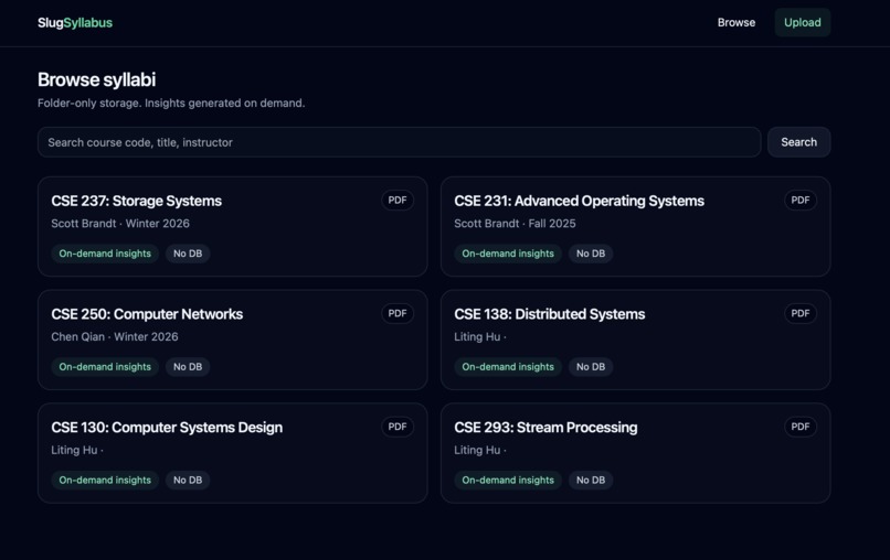 SlugSyllabus – screenshot 1